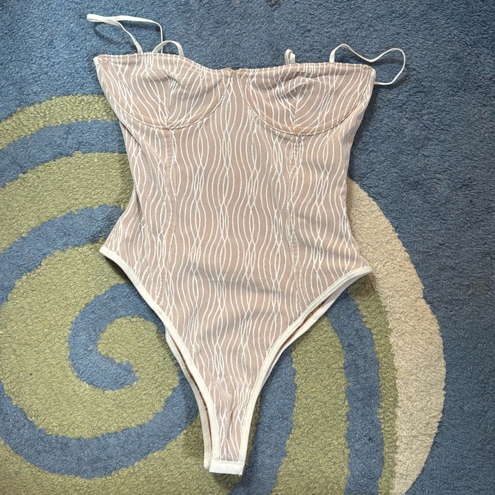 White fox bodysuit